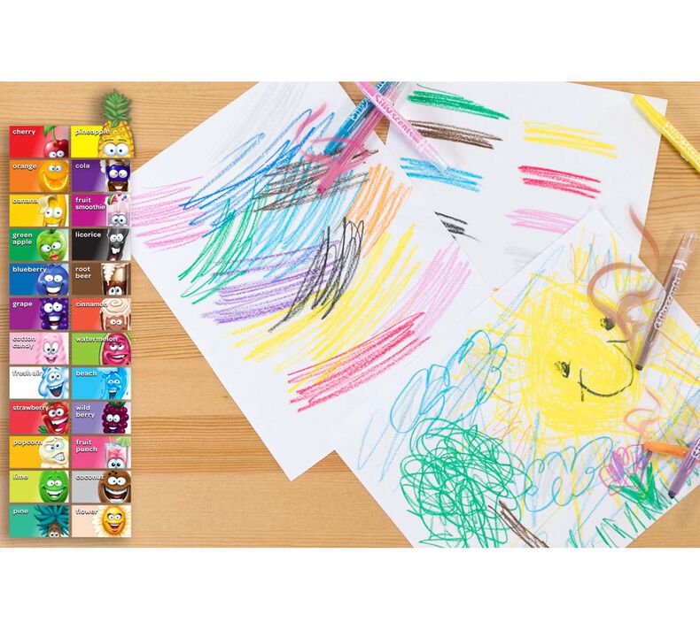 Silly Scents Mini Twistables Scented Crayons, 24 Count